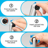 Brosse Dexspoeny pour lunettes, remplacez facilement le tampon usé.