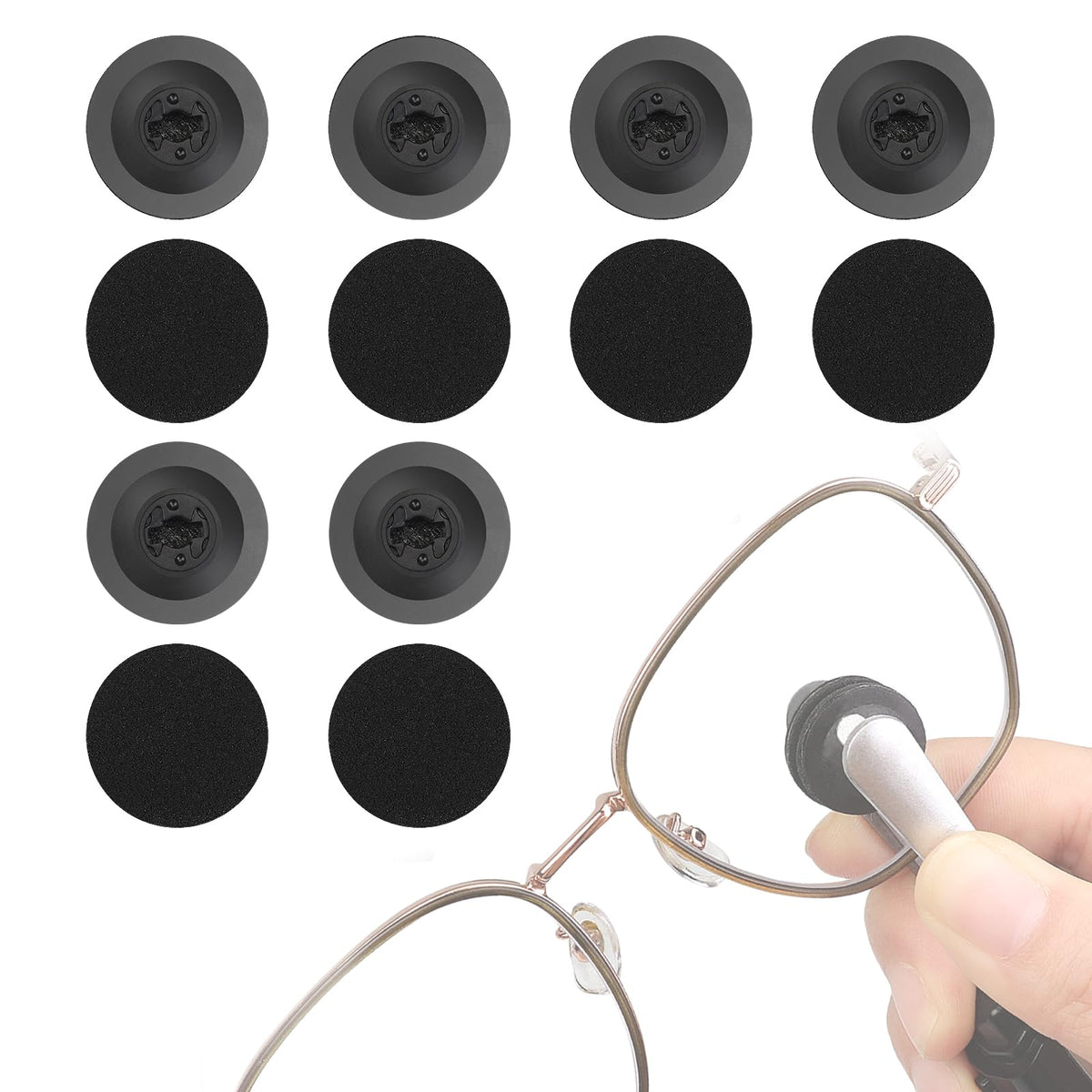 Tampons Dexspoeny pour lunettes, éliminant empreintes et poussières.