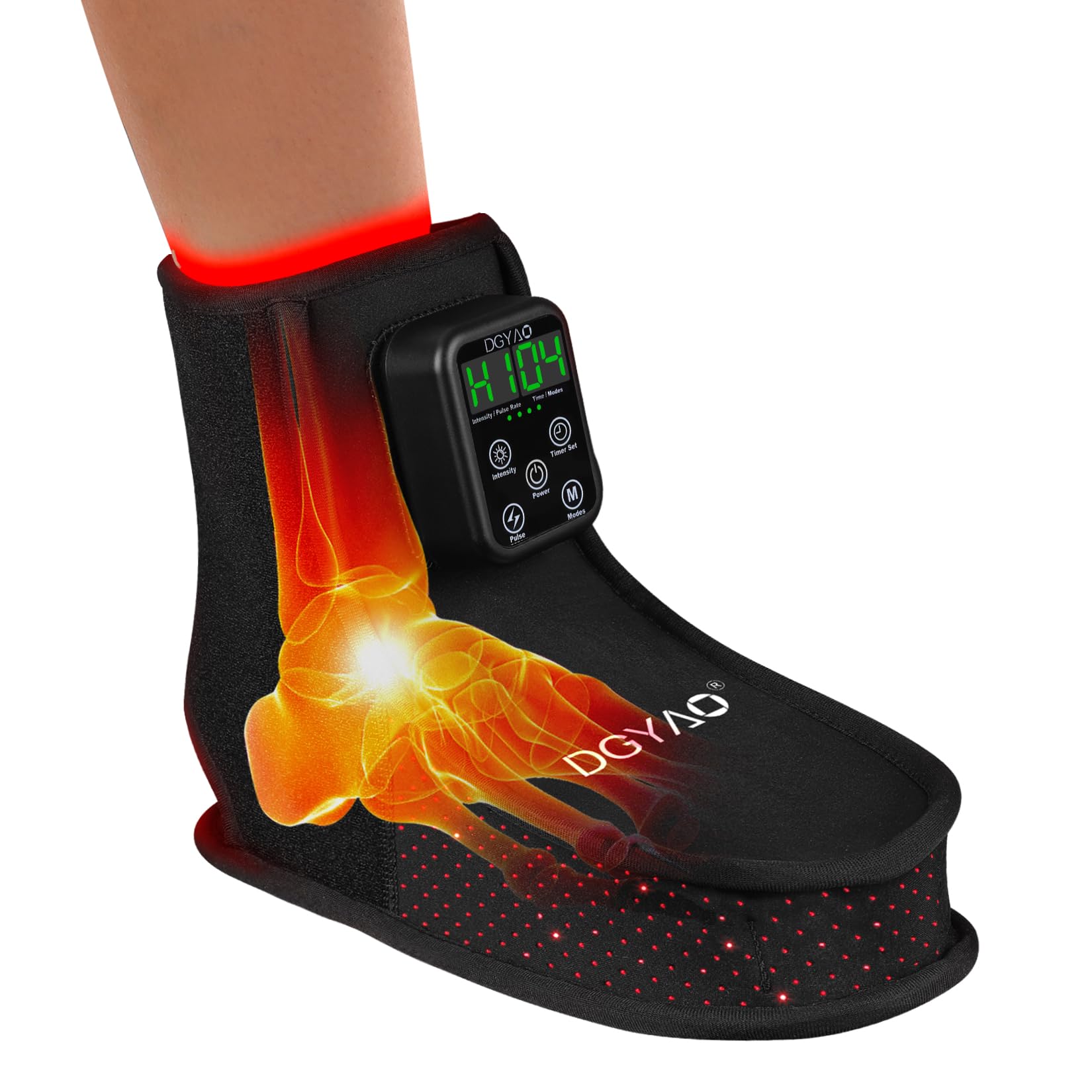 DGXINJUN Bottes lumière rouge pour pieds, confort ciblé après marche