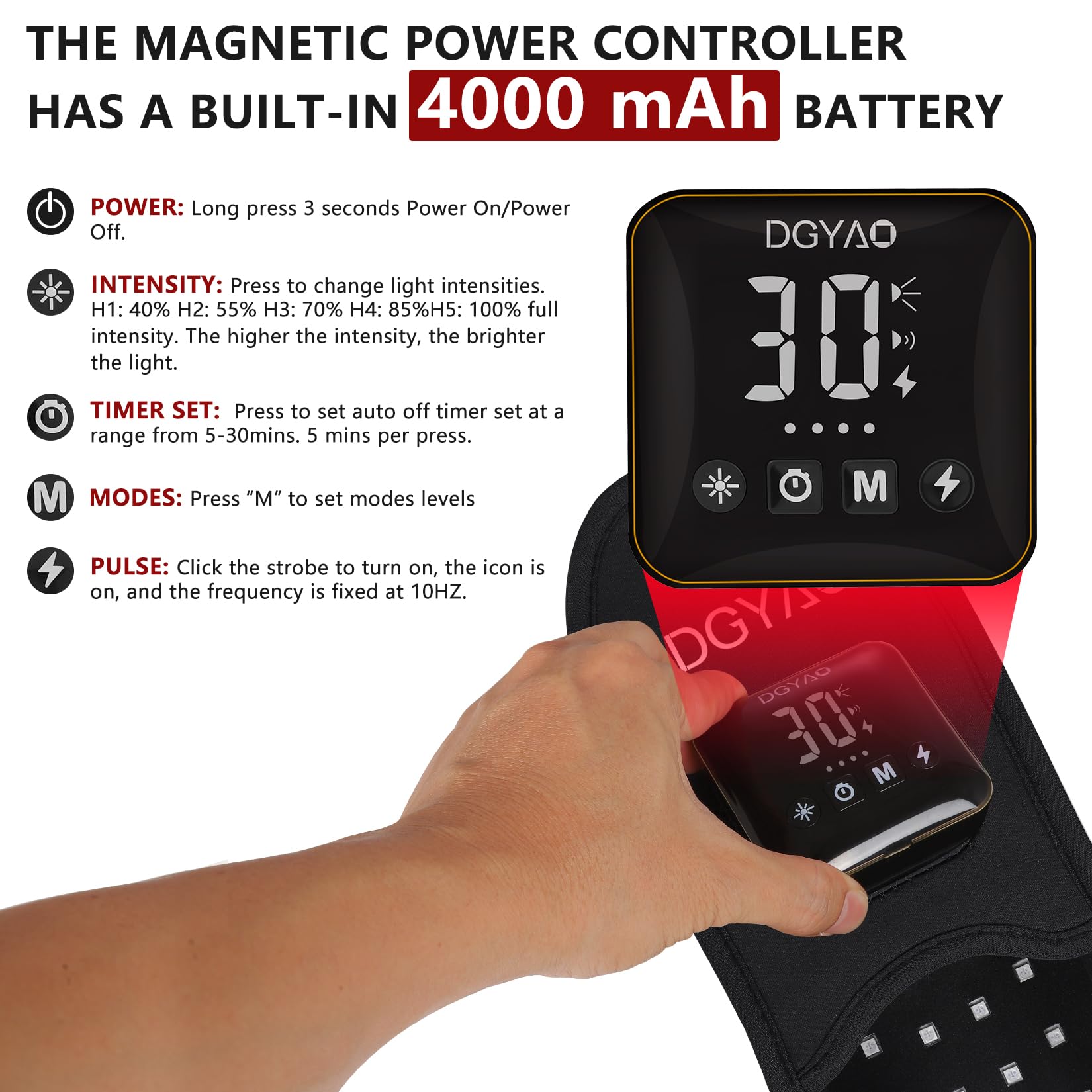 DGXINJUN-controlleur-magnetique-energie recharge sans fil et utilisation mains libres