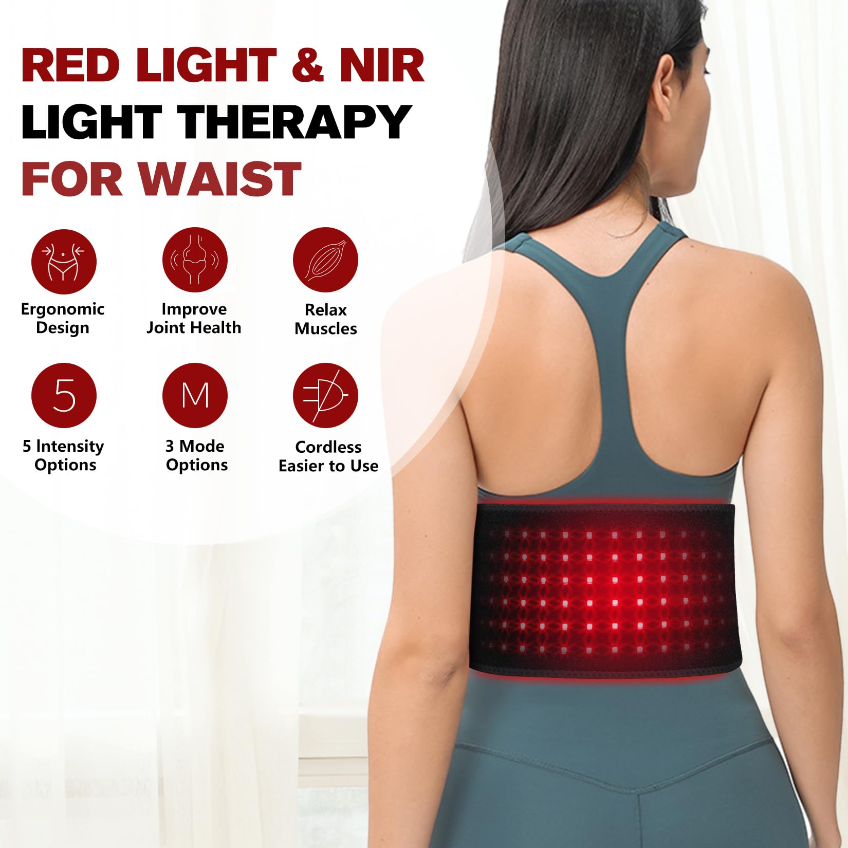 DGXINJUN Diodes rouges 660 nanomètres, couverture lumineuse efficace.