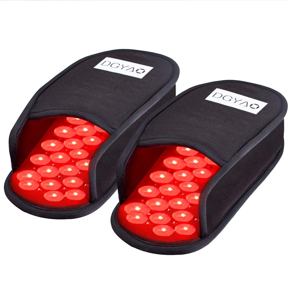 Semelles DGXINJUN LED rouges et infrarouges pour pieds, confort et récupération.