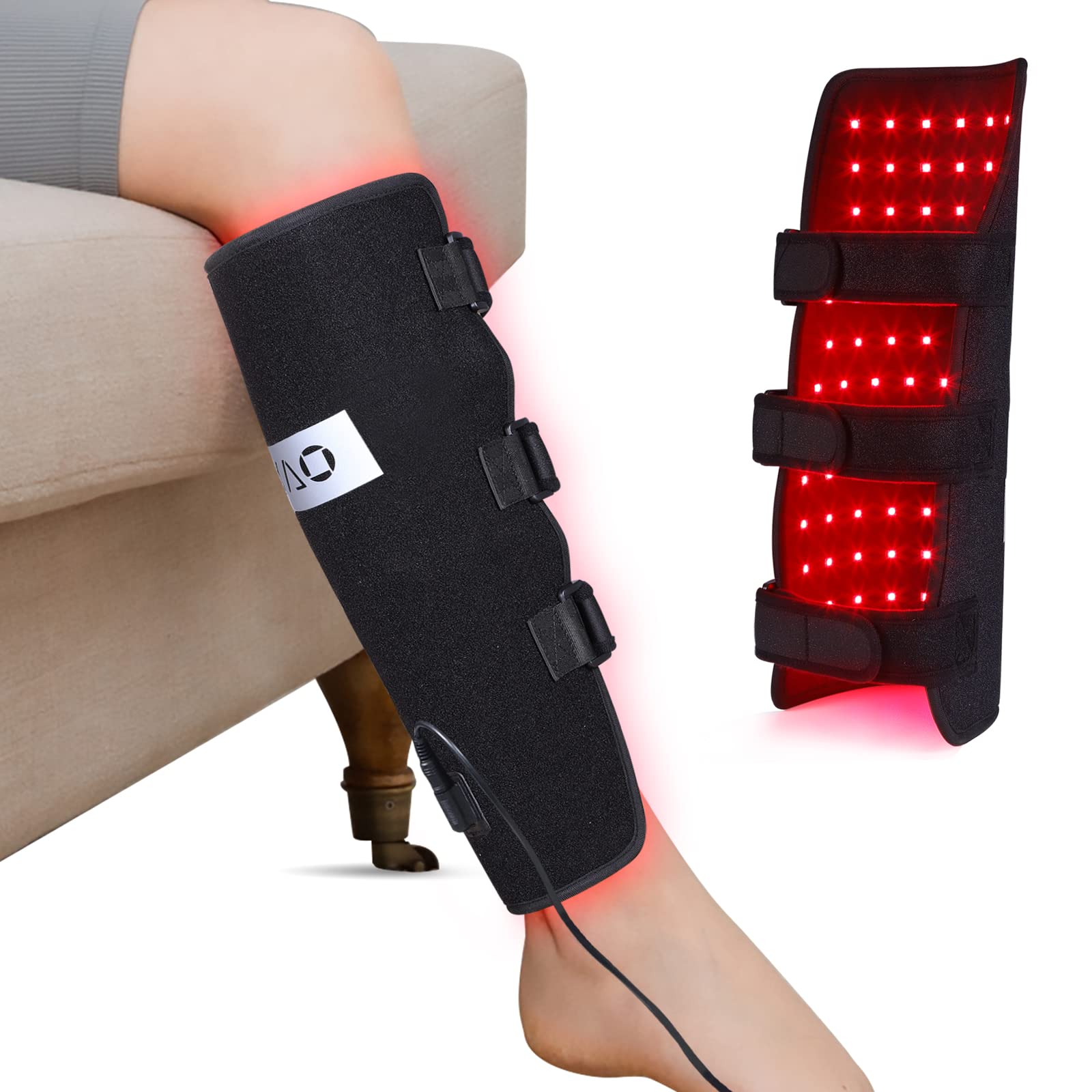 DGXINJUN, thérapie lumière rouge 660nm sur mollet pour détendre les muscles.