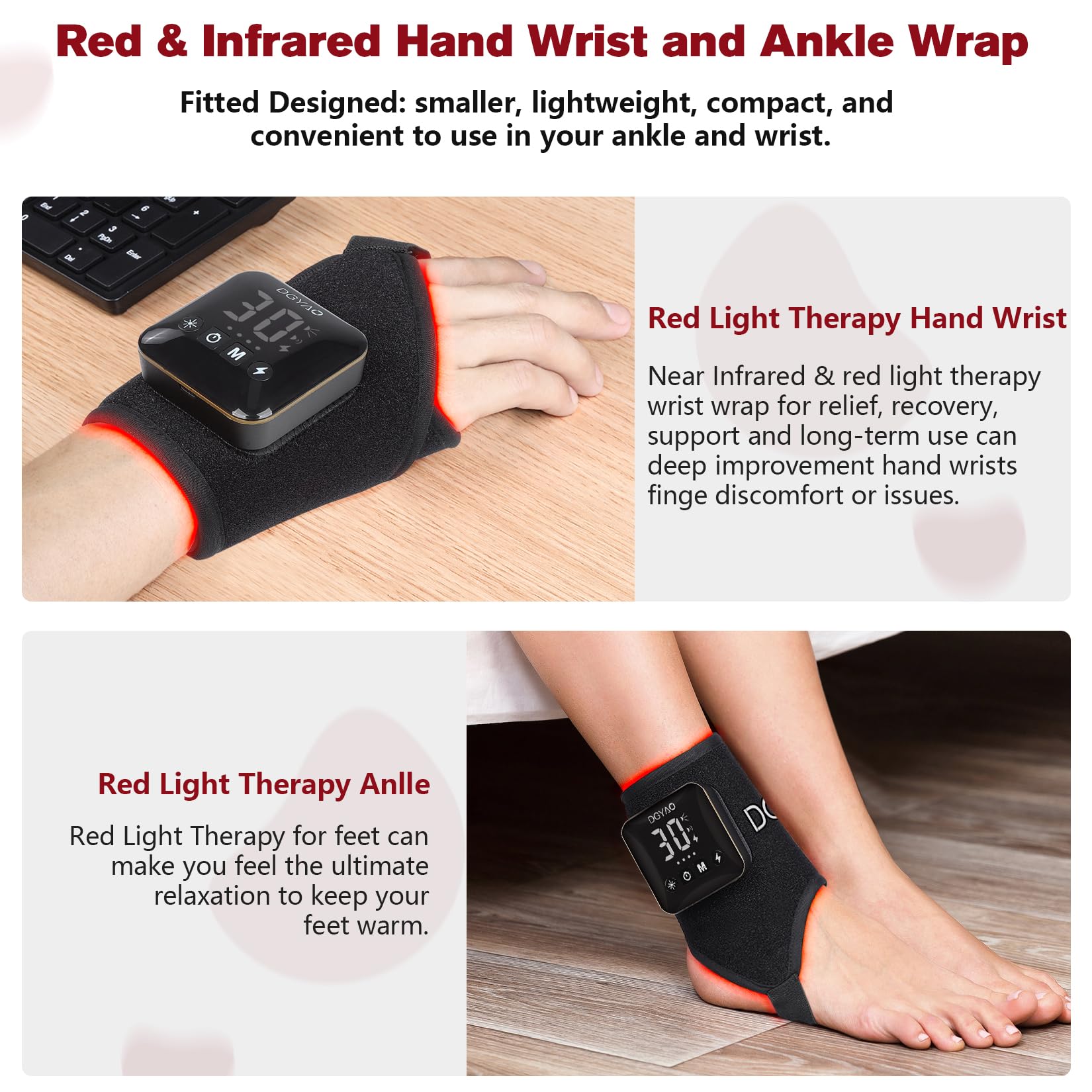 DGXINJUN wrap controle séparé pour rouge et infrarouge.