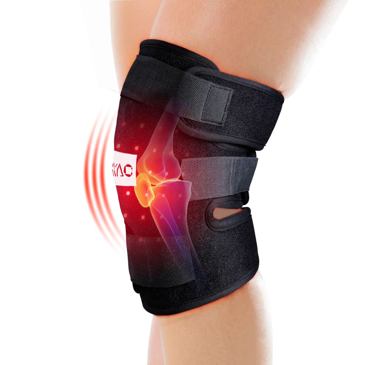 DGXINJUN wrap genou infrarouge 880nm pour confort et couverture étendue.