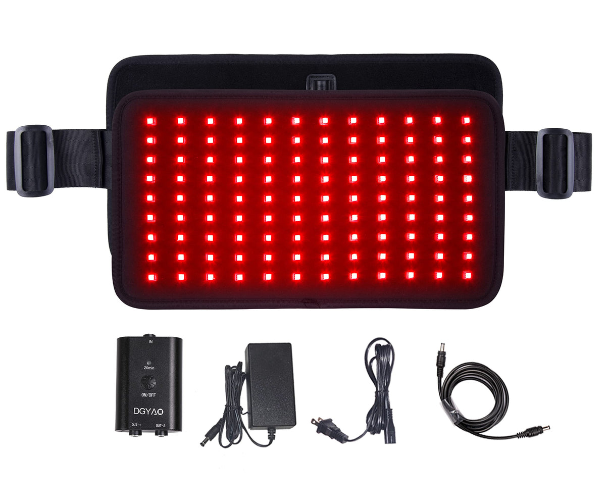 DGXINJUN wrap lumière rouge et infrarouge sur le dos pour relaxation musculaire.