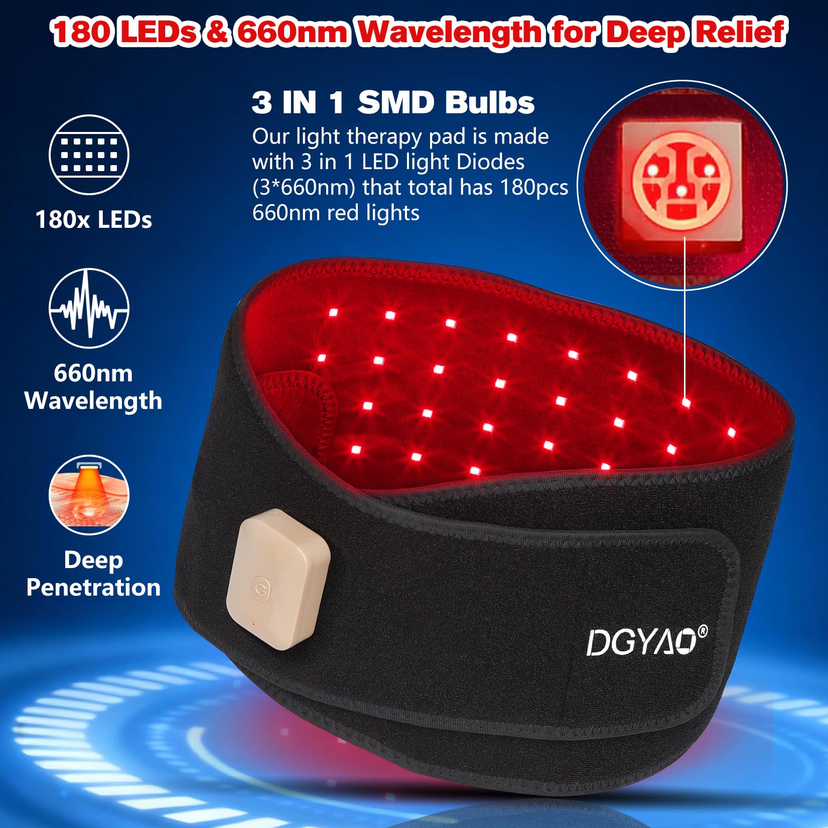 DGYAO contrôleur intégré rechargeable, fonctionnement sans fil