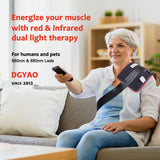 Technologie lumineuse double rouge et infrarouge de DGYAO pour un traitement ciblé.