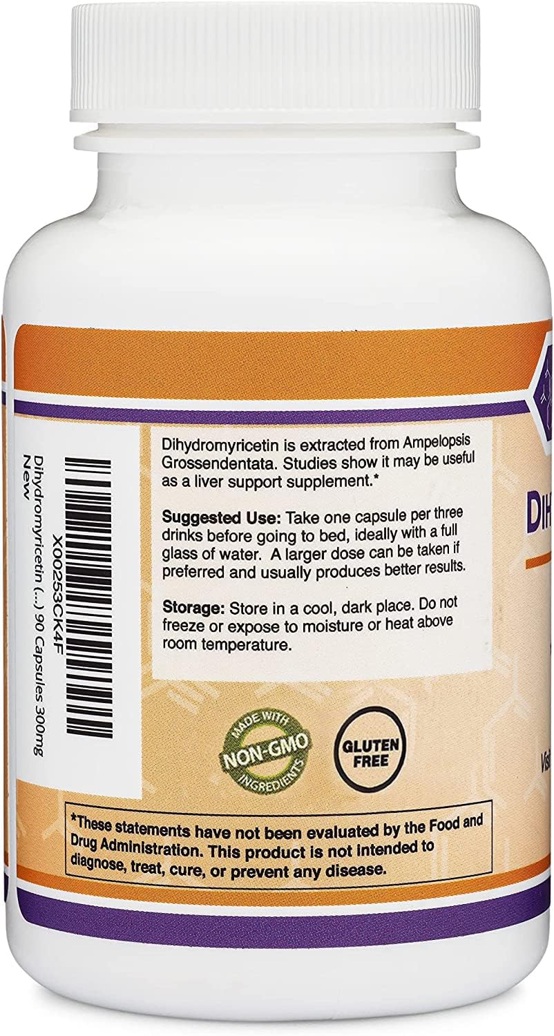 DHM Depot Dihydromyricetin - Prise de capsule en main, routine pratique.