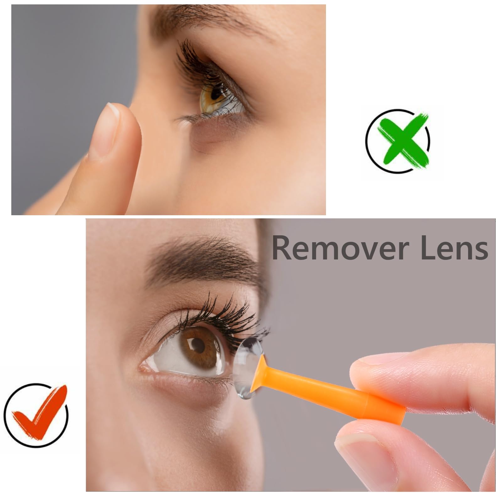 DHSUUUUP ventouse retrait lentilles dures sclérales — adhérence douce pour un retrait contrôlé