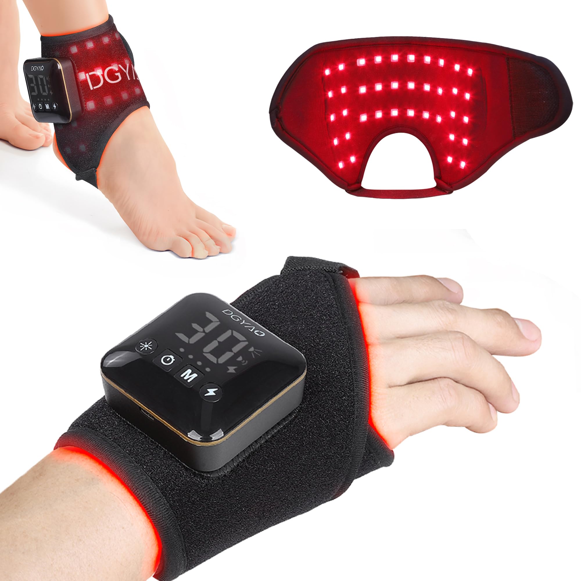 Dialudon coussin-cheville lumière rouge pour un confort quotidien