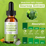 DIAOLAI Graviola: bouchon et flacon faciles à utiliser au quotidien.