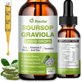 DIAOLAI Graviola: bouteille-drops, soutien immunitaire potentiel et antioxydants.