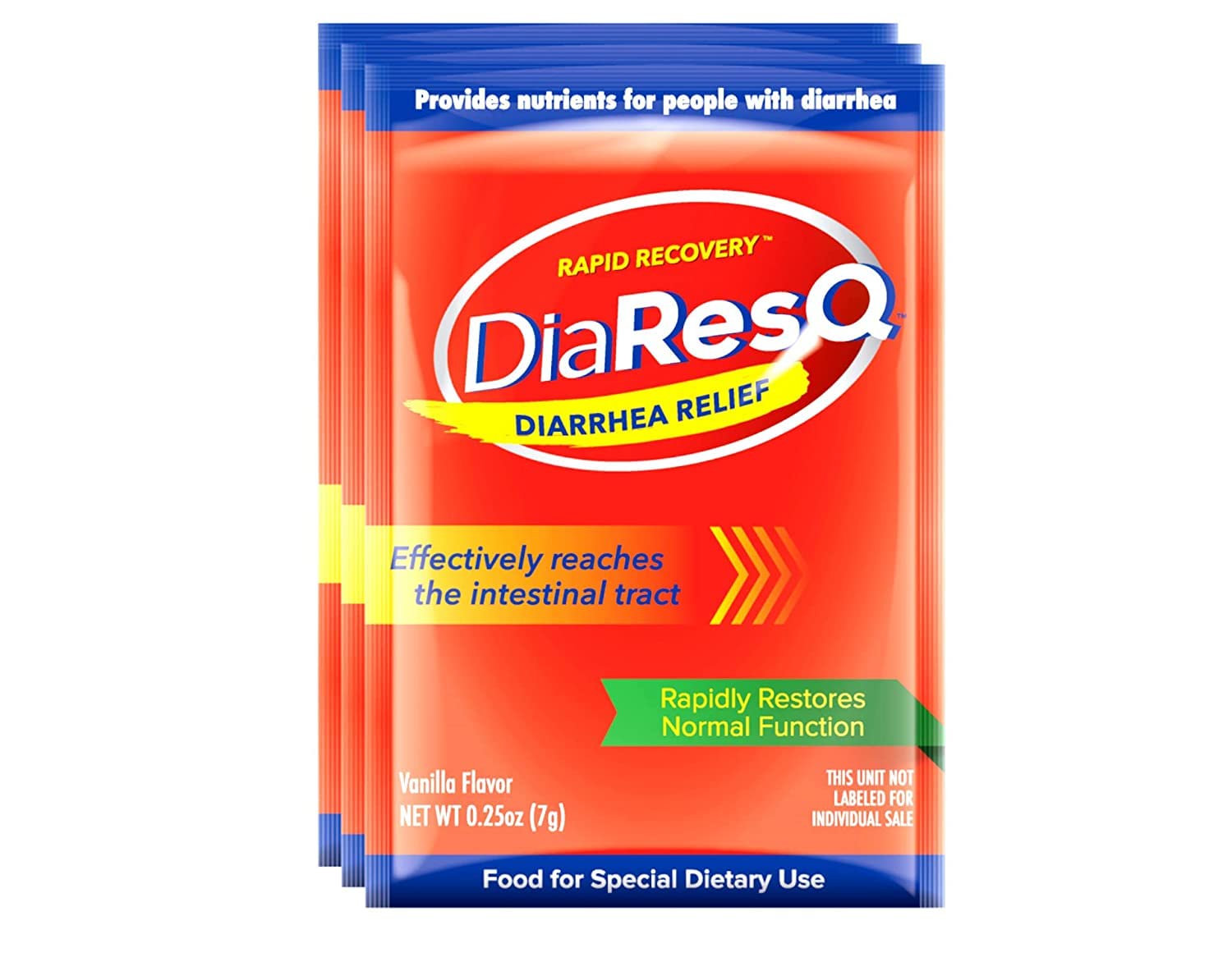 DiaResQ : verre prêt à boire après mélange pour consommation pratique.