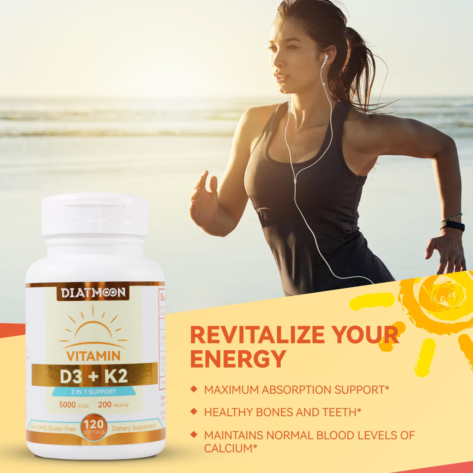 Absorption améliorée grâce à l'huile de tournesol premium dans DIATMOON.