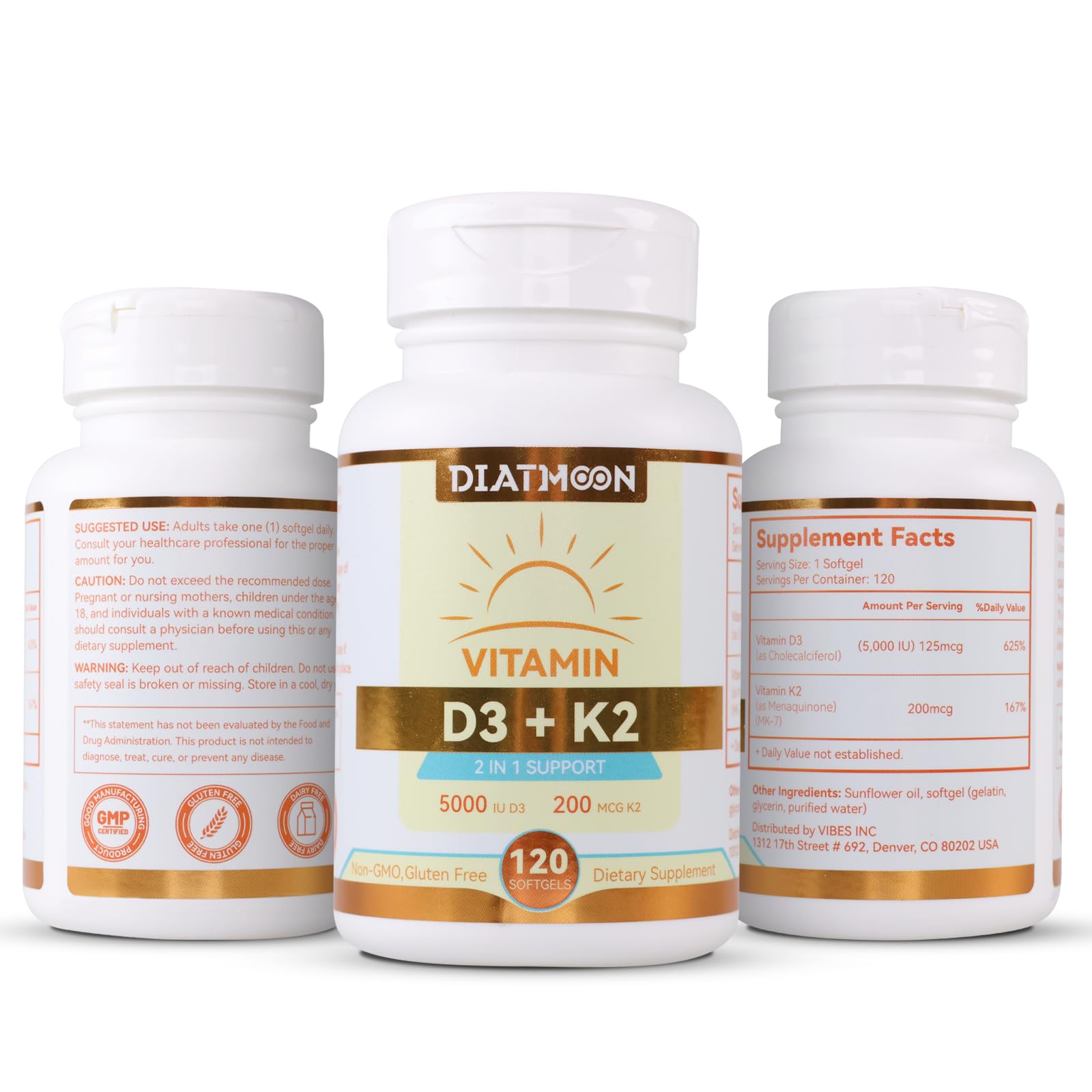 Flacon DIATMOON élégant et design pensé pour la routine santé.