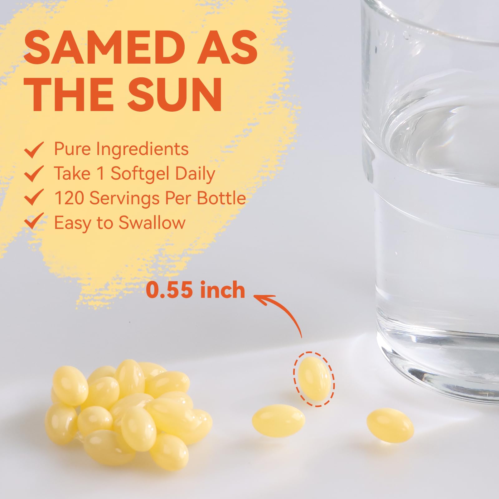 Gélules DIATMOON D3 K2 sans gluten et sans additifs artificiels.