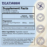 DIATMOON Magnésium Glycinate – gélules, rôle potentiel dans la détente musculaire.