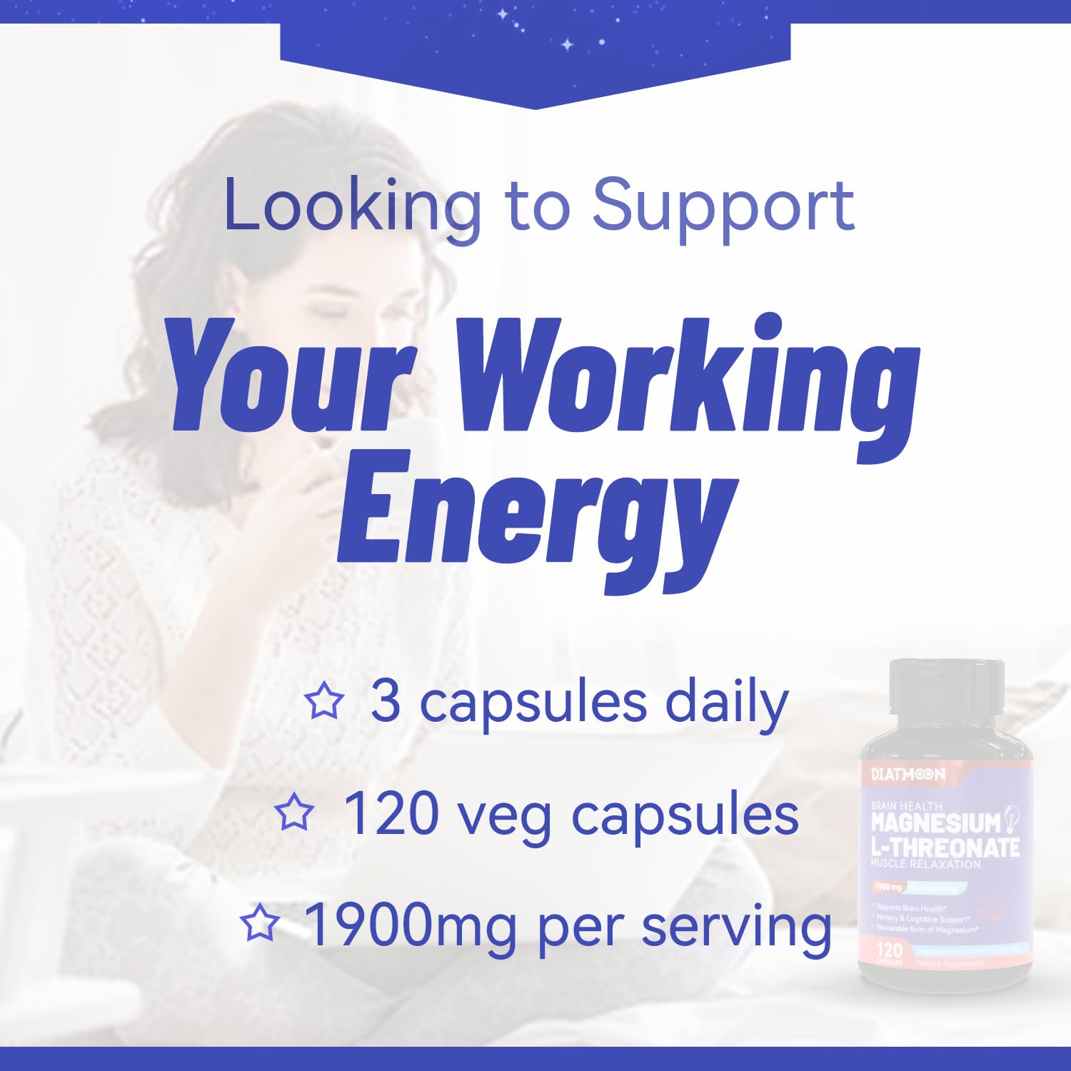 Capsules végétales DIATMOON sans gluten, adaptées à divers régimes.