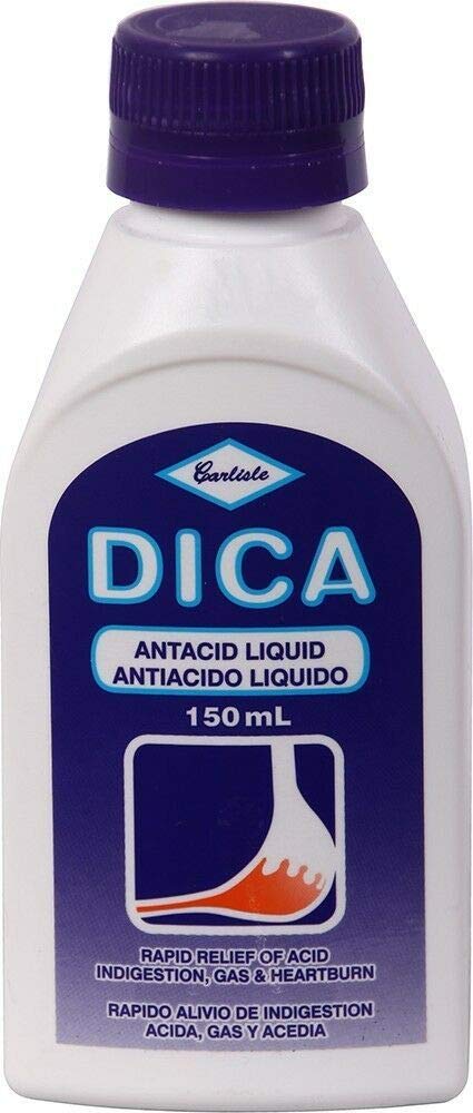 Dica antiacide liquide, flacon pratique pour soulager les brûlures d'estomac.