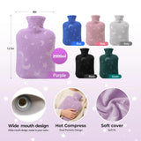 Housse douce violet pour un confort nocturne.