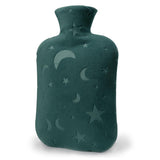 Bouteille d'eau chaude DICEVER 2L verte prête à rester au chaud pendant la nuit.