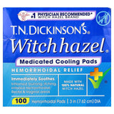 Dickinson's tampons hémorroïdaires – hamamélis pour rafraîchir et apaiser.