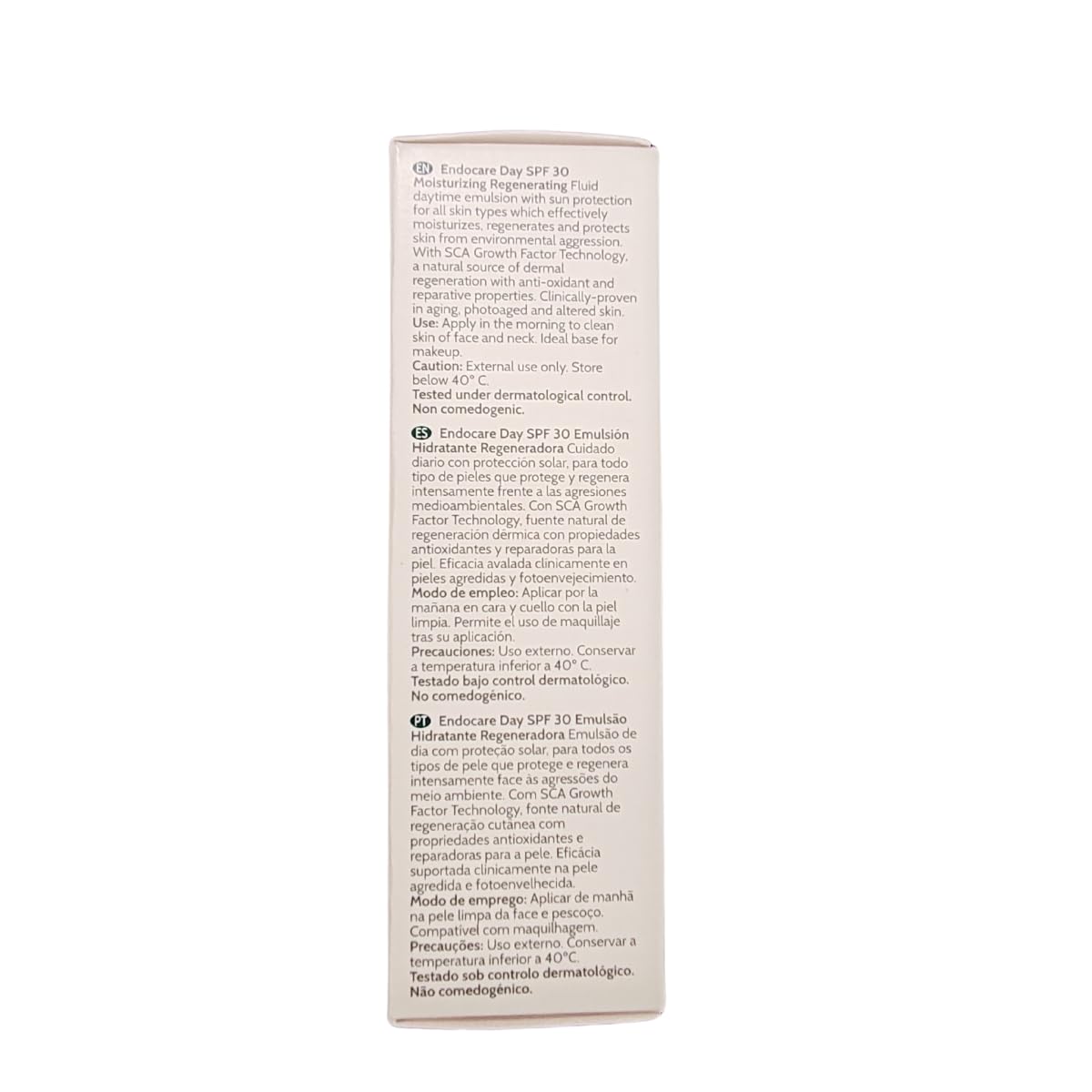 DIFA COOPER Endocare Jour SPF30 – texture légère offrant hydratation durable.