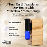 Aroma-Ace Mini DIFFUSER WORLD, diffusion sans eau par atomisation silencieuse.