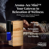 DIFFUSER WORLD Aroma-Ace Mini est silencieux à 41 dB, parfait pour chambre.