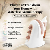 DIFFUSER WORLD diffuseur bronze idéal pour grandes pièces, diffusion homogène et parfum agréable.