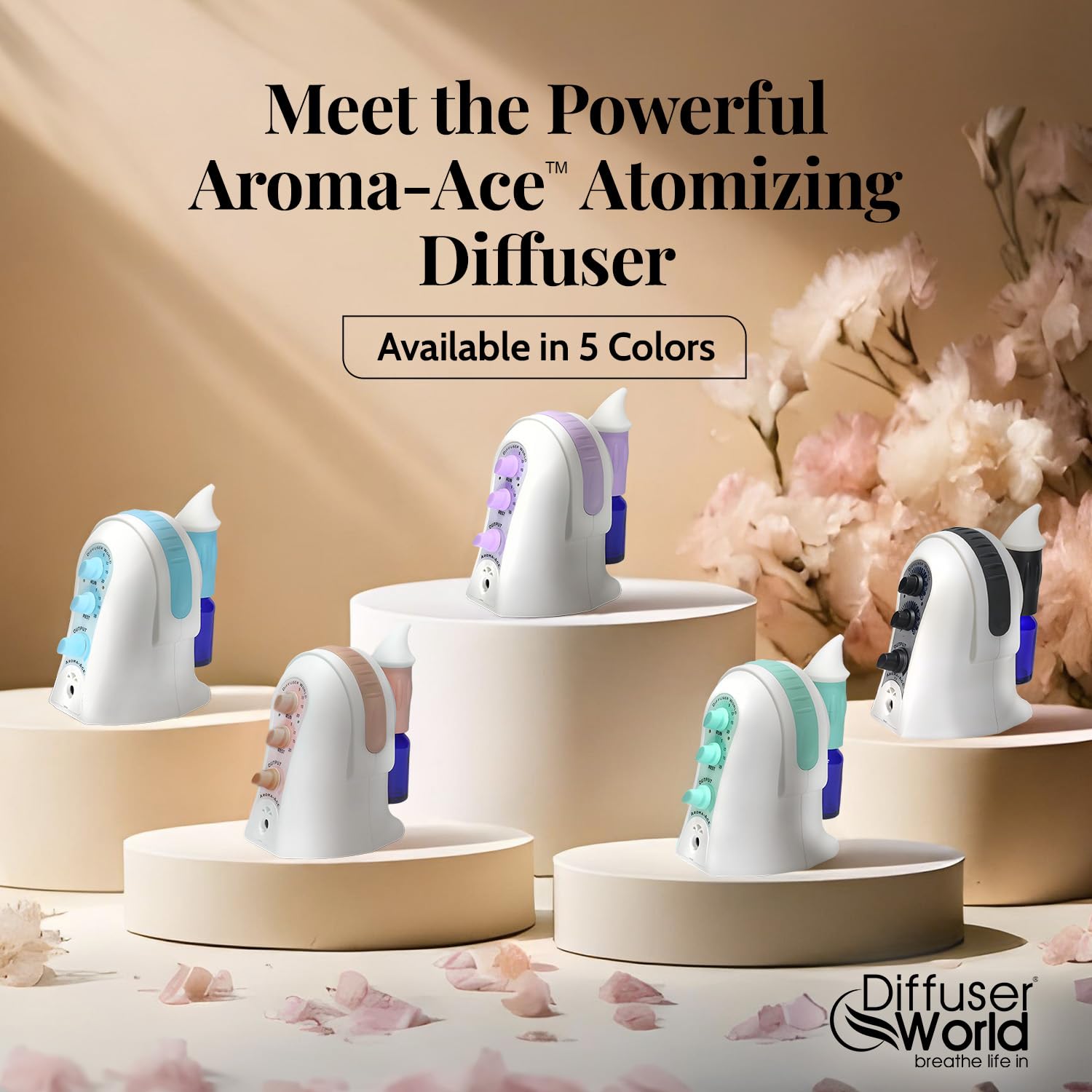 DIFFUSER WORLD diffuseur fabriqué aux États‑Unis, design bronze élégant et durable.