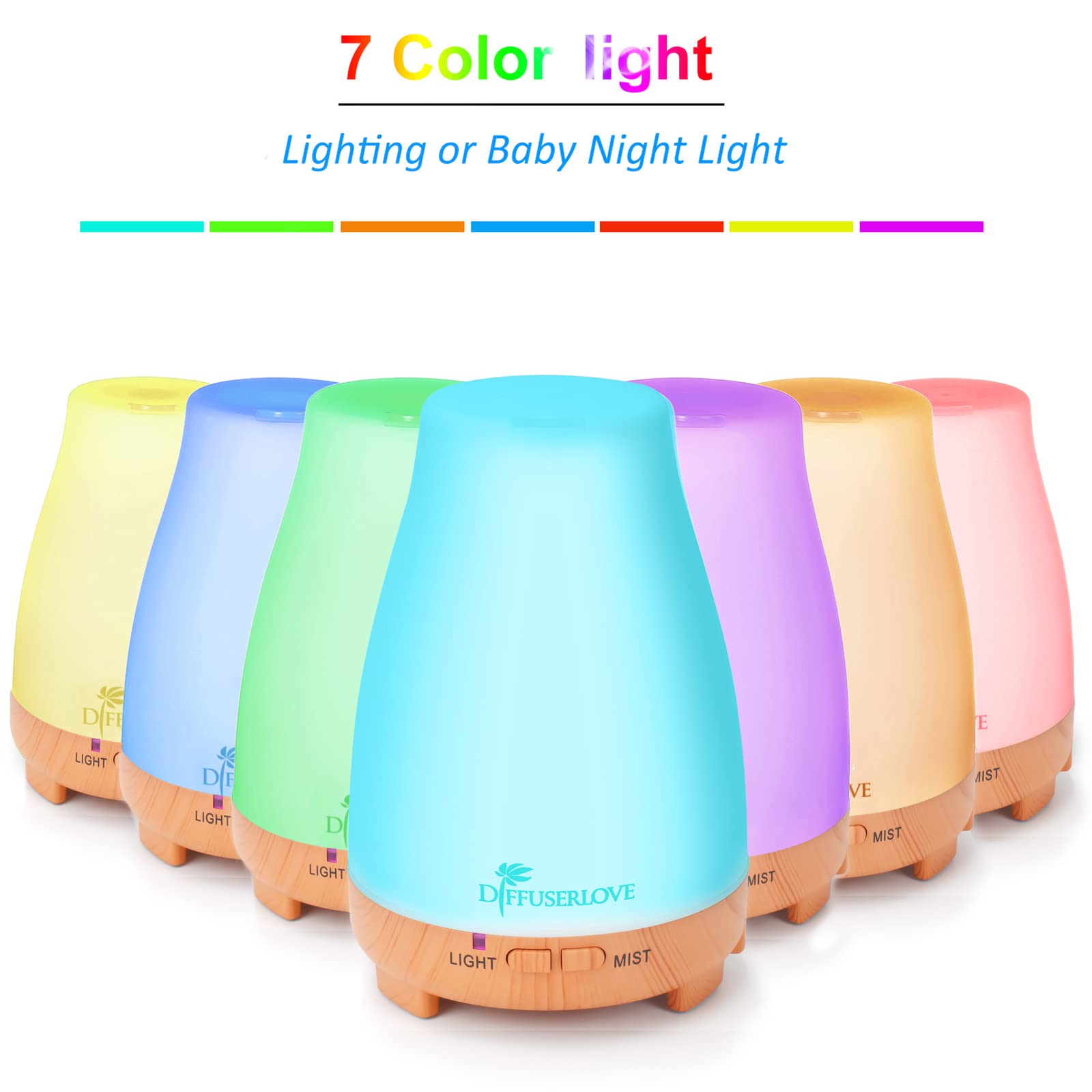 Diffuserlove Brume douce et silencieuse pour un sommeil plus paisible.
