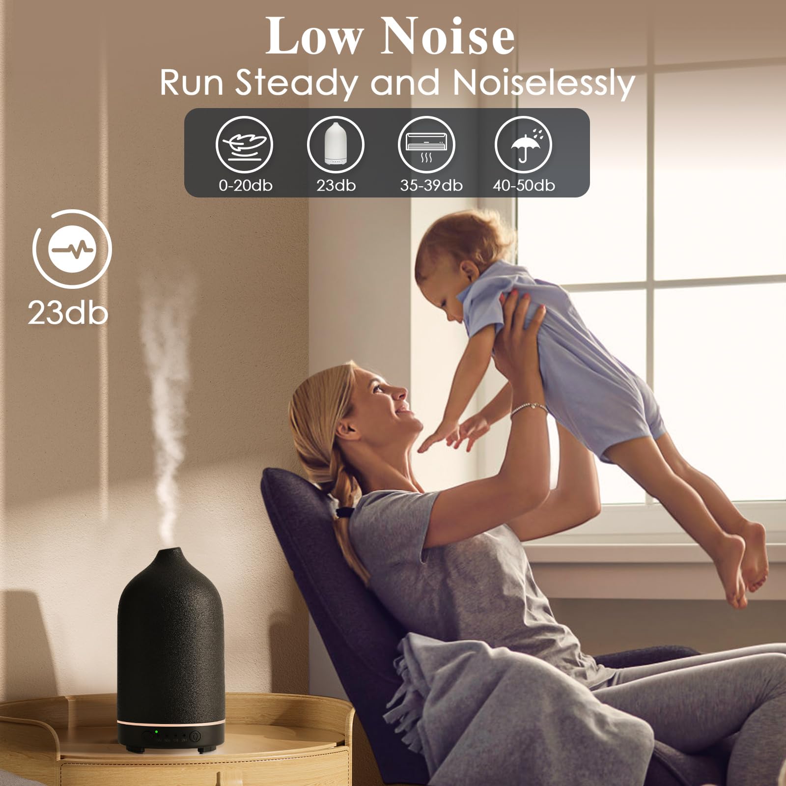 Diffuserlove diffuseur aromathérapie léger pour purifier l’air et relaxer.