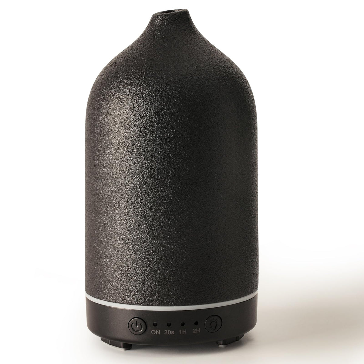 Diffuserlove diffuseur en céramique noir sur socle, design élégant pour salon.
