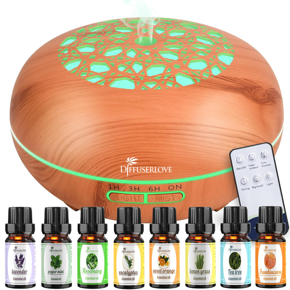 Diffuserlove diffuseur huile essentielle 550 ml pour salon et détente.