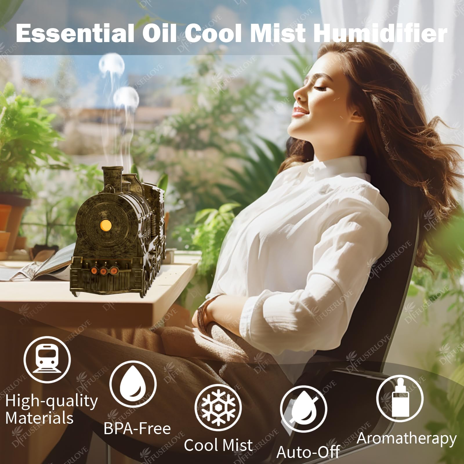 Diffuserlove diffuseur-nuit-veilleuse: lumière nocturne pour détente et sommeil.