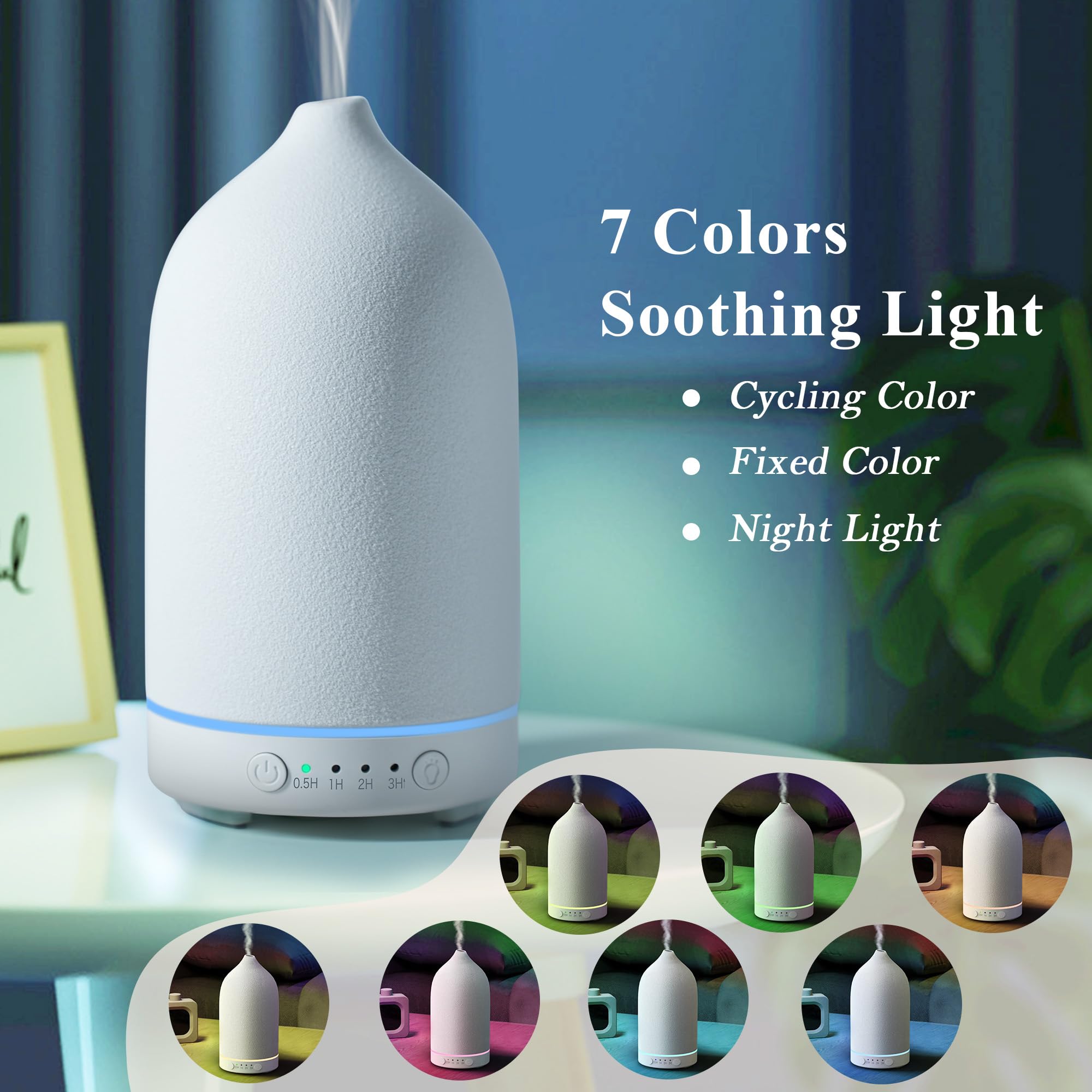 Diffuserlove Diffuseur minuterie 4 options: pratique pour ajuster le fonctionnement.
