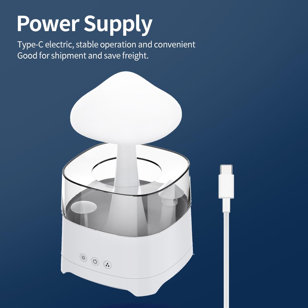 Diffuserlove Rain – bruit de pluie intégré pour sommeil et concentration.