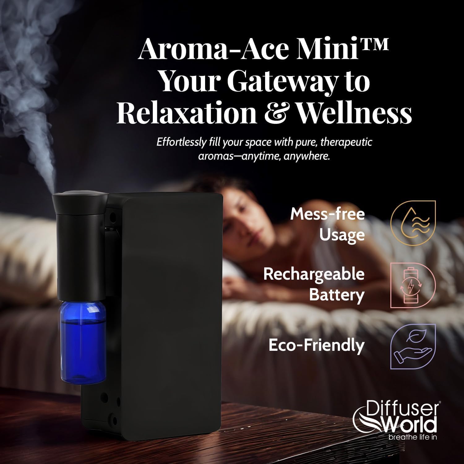 DIFFUSER WORLD Grande couverture, diffuse jusqu’à 450 pieds carrés