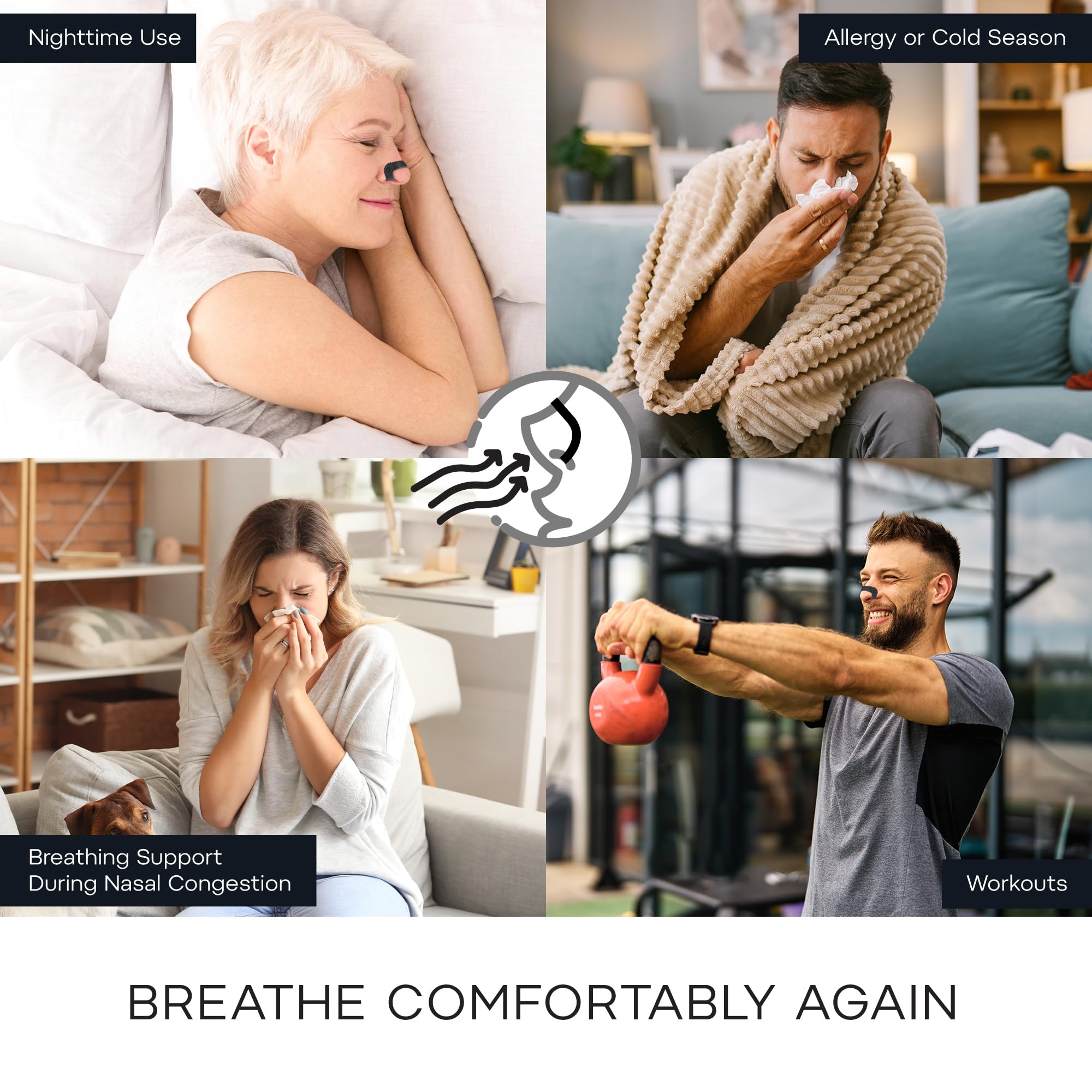 Difiney confort nocturne, respiration plus sereine pendant la nuit.