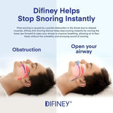 Difiney dispositif anti-ronflement positionnement dents: maintiens quelle que soit votre position