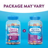 Digestive Advantage gommes texture douce pour une prise facile au quotidien.