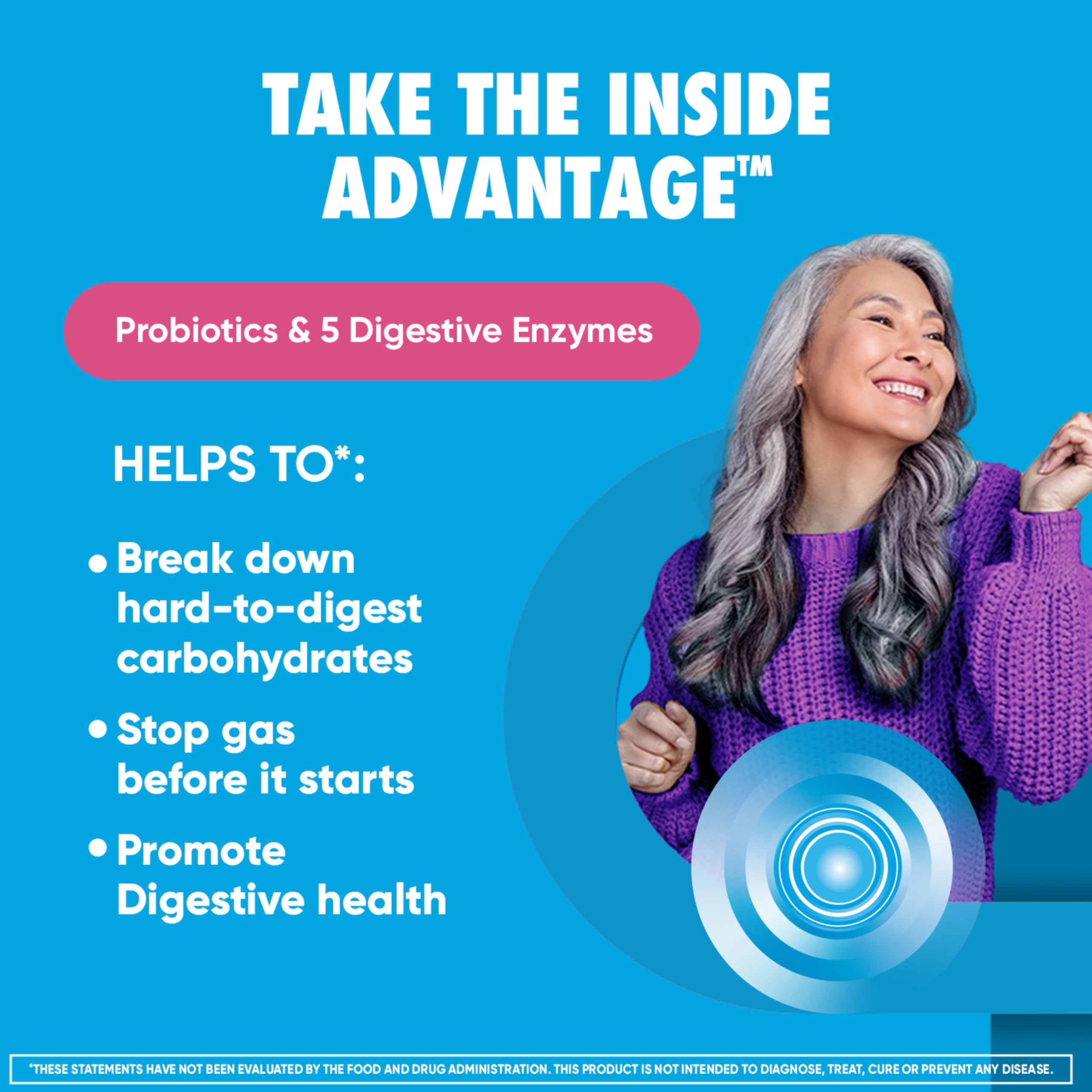 Digestive Advantage – probiotiques 2 milliards, soutien digestif potentiel et pratique.