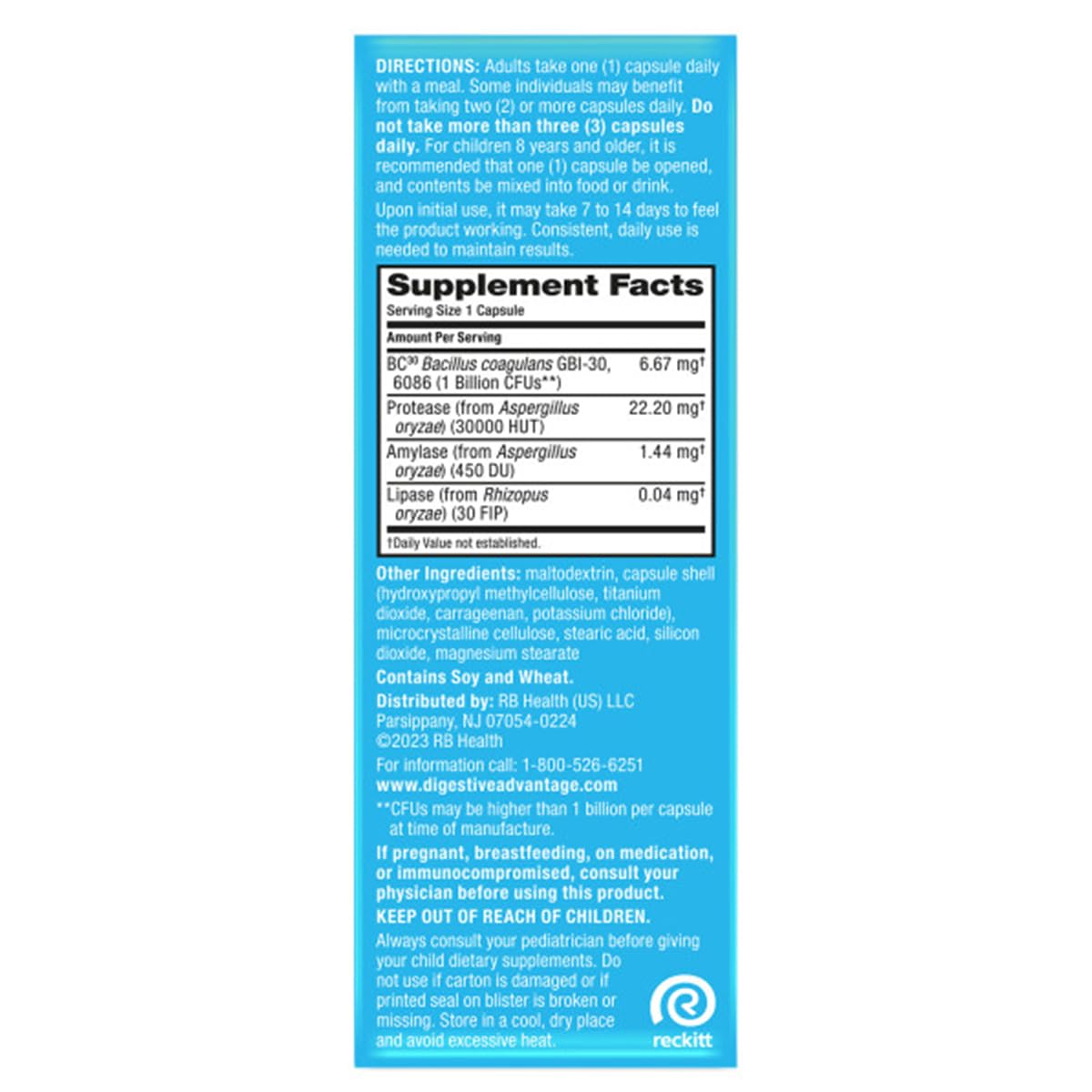 Digestive Advantage Résistance Acide Gastrique – probiotiques qui survivent mieux à l'acide