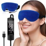 Dikuer masque yeux chauffant avec contrôle de température offrant chaleur ciblée pour les yeux.