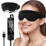 Dikuer masque-yeux-chauffant : rembourrage graines de lin pour chaleur apaisante.