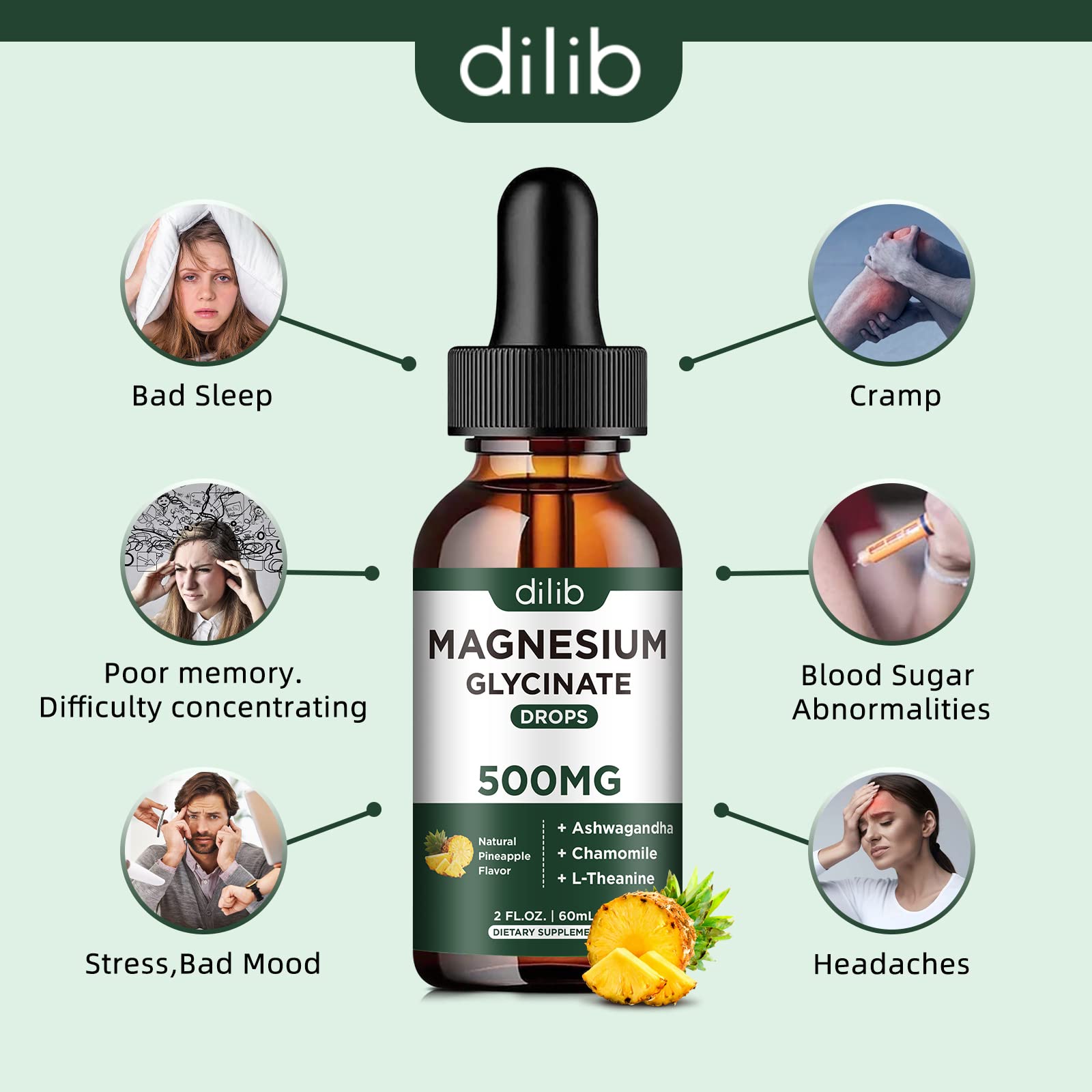 dilib ingrédients l-theanine ashwagandha camomille – association naturelle