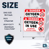 Dimarongton signe oxygene-utilisation installation rapide sur porte ou mur.