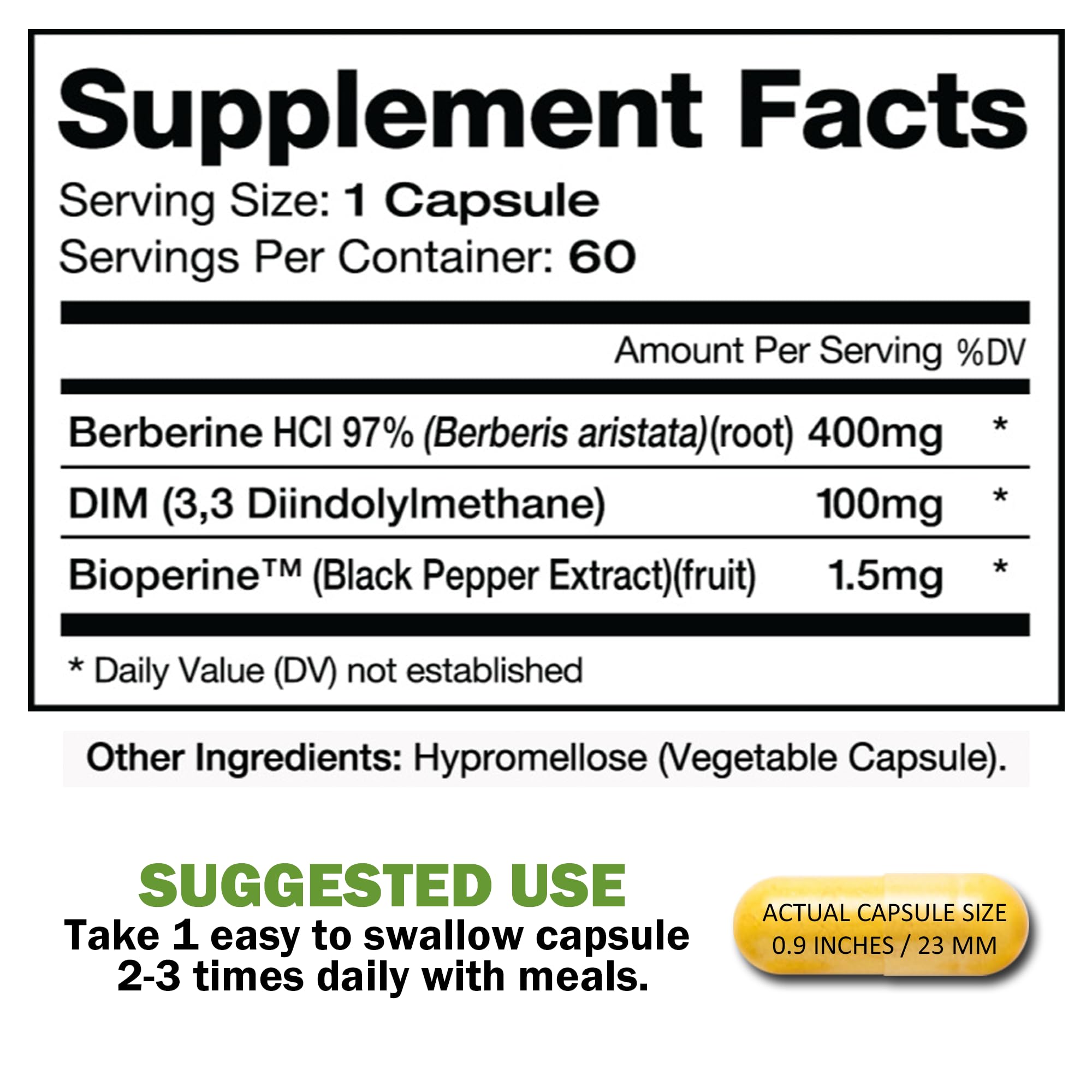 Dimberine : Berberine haute pureté—potentiel soutien digestif et immunitaire.